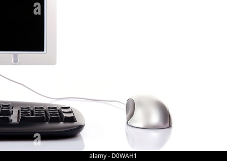 Personal computer isolated on the white background, cut off Stock Photo
