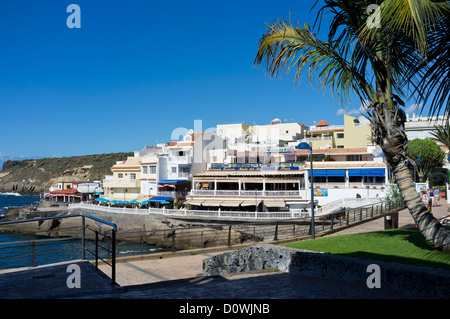 The fishing village of La Caleta on the Costa Adeje in Tenerife, Canary Islands, Spain Stock Photo