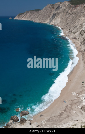 Kipouria beach at Kefalonia island in Greece Stock Photo