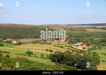 Castleton from Castleton Rigg North Yorkshire England UK Stock Photo