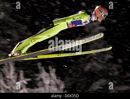 01.12.2012. Kuusamo, Finland.  Ski Nordic FIS WC  Ski jumping FIS World Cup Nordic  Picture shows Severin Friend ger Stock Photo