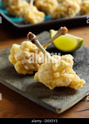 Angel wings chicken in tempura Stock Photo