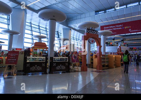 The interior of Indira Gandhi International Airport, Delhi Airport, India Stock Photo