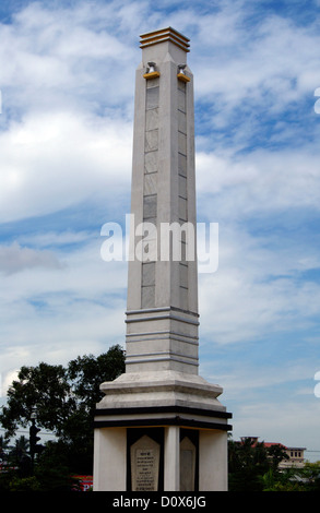 Martyrs column Monument at palayam in Trivandrum City.Martyr's Column Monuments of the heroic patriots for the freedom of India Stock Photo