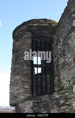 A watchtower on the city walls at Church Bastion Londonderry Northern Ireland Stock Photo