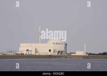 Nuclear power station, Brokdorf, Europe, Germany, electricity, energy supply, nuclear energy, nuclear power plant, power, power Stock Photo