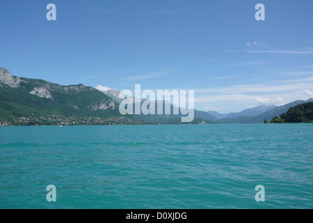 France, Europe, Annecy, Haute-Savoie, lake, sea, Lac Annecy Stock Photo