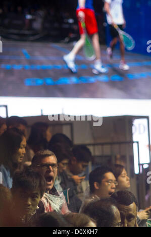 Men Finals of Cathay Pacific Sun Hung Kai Financial Hong Kong Squash Open 2012. Ramy Ashour vs James Willstrop, Ramy Ashour claimed the women's title. Hong Kong, Dec 2, 2012. Stock Photo