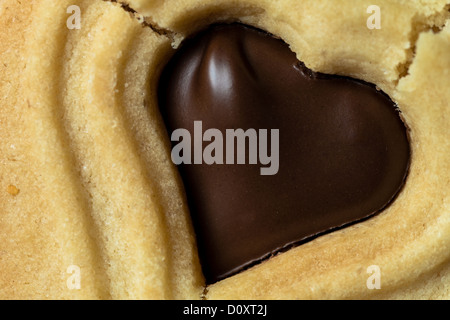 Chocolate heart Stock Photo