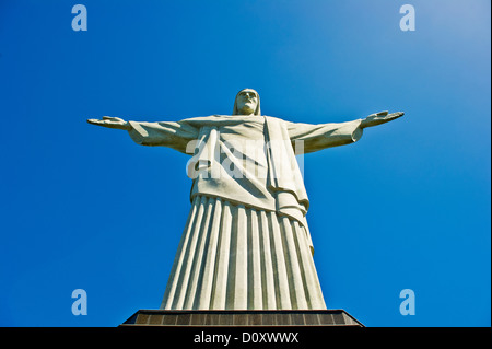 Christ the Redeemer Statue, Rio de Janeiro, Brazil Stock Photo