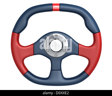 Steering wheel car (done in 3d, isolated Stock Photo - Alamy
