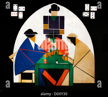 The card players 1916 Theo van Doesburg Dutch Netherlands Stock Photo