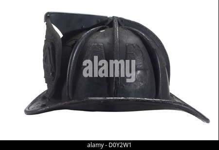 Blackened & Burned Fireman Helmet Stock Photo - Alamy