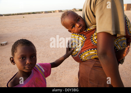 Tuareg children near Ingal, Niger Stock Photo