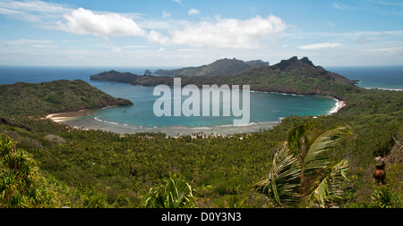 French, Polynesia, Nuku, Hiva, Marquesas, Anaho, Bay, Marquises Stock Photo