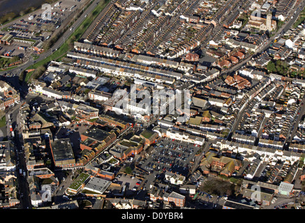aerial view of Exmouth town centre, Devon Stock Photo