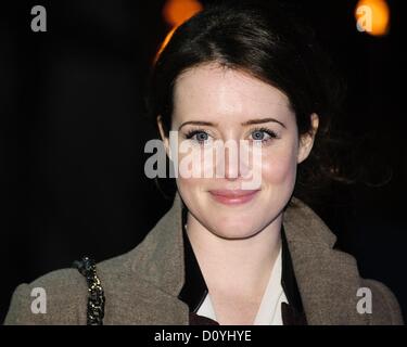 London, UK. 3rd December 2012. Claire Foy attends the UK Premiere of LIFE OF PI on 03/12/2012 at Empire Leicester Square, London. Persons pictured: Claire Foy. Picture by Julie Edwards Stock Photo