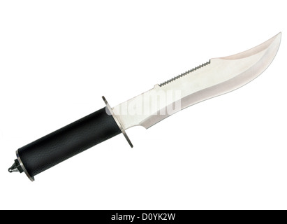 Hunting dagger on white background Stock Photo