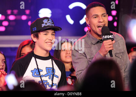 December 3, 2012. Toronto, Canada.  American pop singer Austin Mahone first time appearances on a Canadian TV show on CTV Much Music New.Music.Live for an interview and performance. Stock Photo