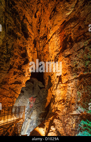 England, Somerset, Wookey Hole, Wookey Hole Caves Stock Photo