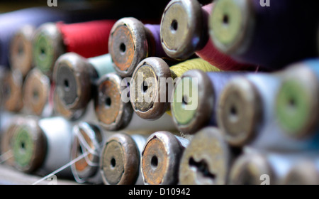 weaving bobbins Stock Photo