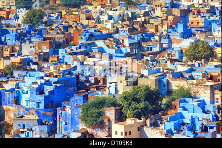 A view of Jodhpur, the Blue City of Rajasthan, India Stock Photo