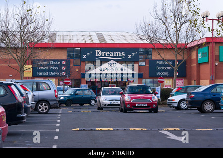 Dreams Bed Superstore Imperial Retail Park Gravesend Kent UK Stock Photo