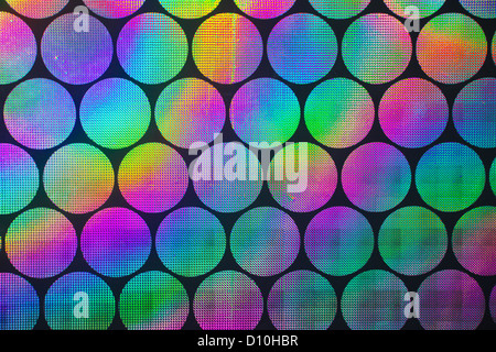 Circular holographic patterns of on background Stock Photo