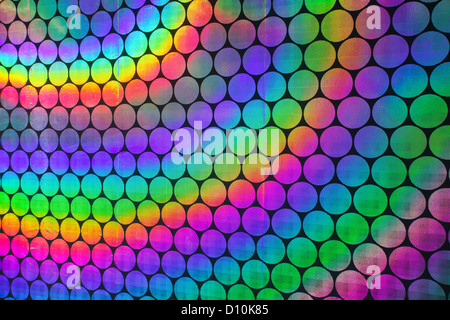 Circular holographic patterns of on background Stock Photo