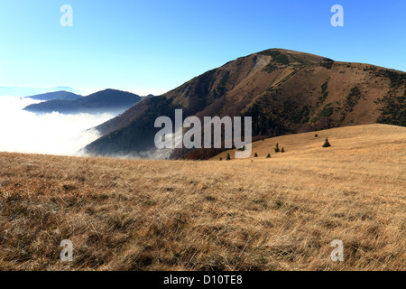 View of Stoh from Osnica, NP Mala Fatra, Slovakia. Stock Photo
