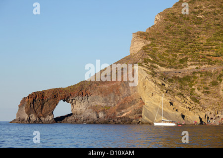 Punta Perciato at Salina island, Aeolian Islands, Sicily, Italy Stock Photo