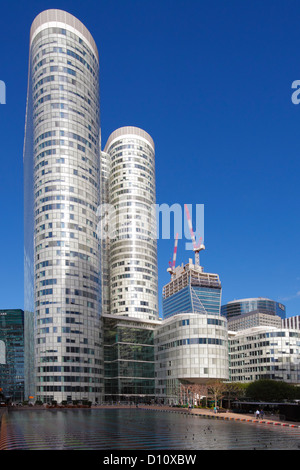 Tower Coeur Défense in the financial district La Défense in Paris (Puteaux) Stock Photo