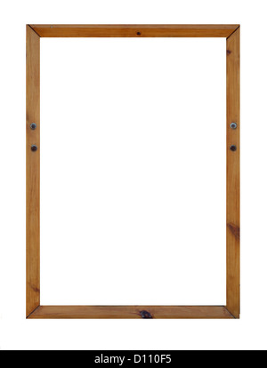 Blank wooden picture frame with copy space. Stock Photo