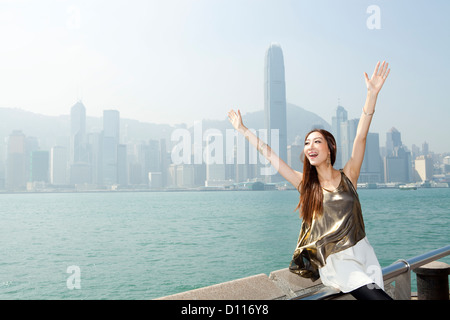 A young fashionable Hong Kong Chinese couple and friend Stock Photo - Alamy