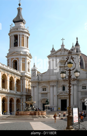 Basilica di Santa Casa at the historical town center of Loreto, Marche, Italy Stock Photo