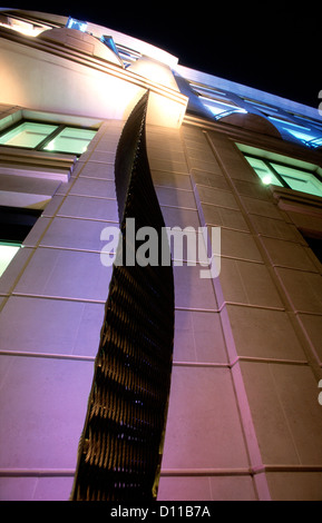 Sculpture adorning a firm headquarter in Mayfair, central London Stock Photo