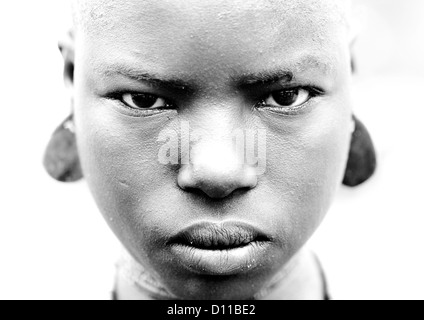 Bodi tribe woman, Ethiopia Stock Photo