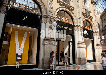 Louis Vuitton store Galleria Vittorio Emanuele II Milan Italy Europe Stock  Photo - Alamy