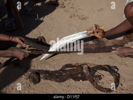 Karrayyu Tribe During Gadaaa Ceremony, Metahara, Ethiopia Stock Photo