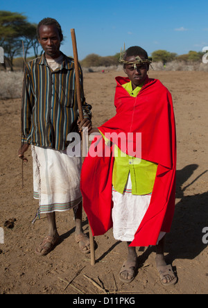 Karrayyu Tribe During Gadaaa Ceremony, Metahara, Ethiopia Stock Photo