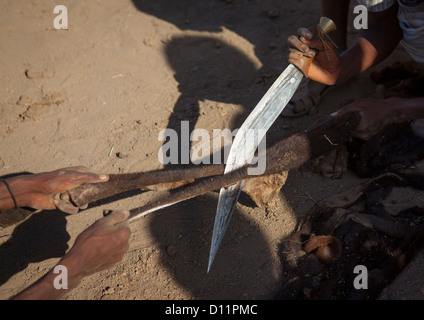 Karrayyu Tribe During Gadaaa Ceremony, Metahara, Ethiopia Stock Photo