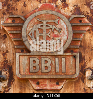 Logo Plate On A Chemin De Fer Ethiopien Train In Dire Dawa Station, Ethiopia Stock Photo