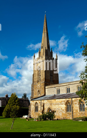 St. Swithin's Church, Lower Quinton, Warwickshire, England, UK Stock ...