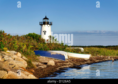 Edgartown Lighthouse, Martha's Vineyard, Massachusetts, USA Stock Photo