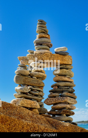 Rock cairn Stock Photo