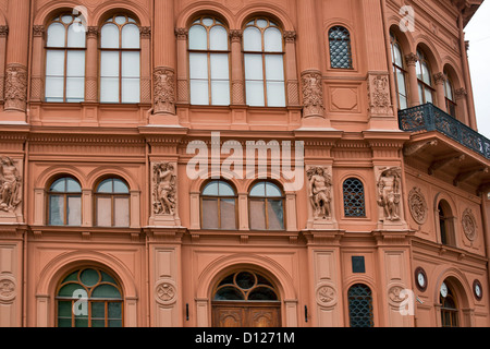 Riga stock exchange old building. Built in 1852-1855. Now it is The Art Museum Riga Bourse, Latvia. Stock Photo