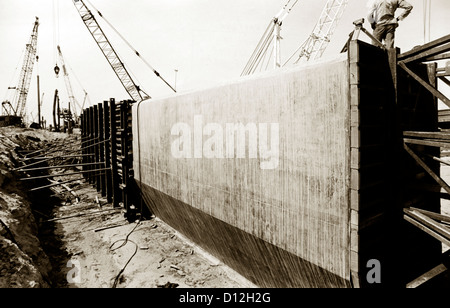 Dubai UAE Construction 1977 Stock Photo