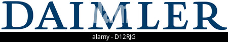 Company logo of the German automotive corporation Daimler AG based in Stuttgart. Stock Photo