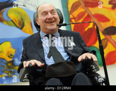 French paraplegic best selling author Philippe Pozzo di Borgo talks during a press conference for the presentation of his new book in Berlin, Germany, 04 December 2012. Photo: BRITTA PEDERSEN Stock Photo