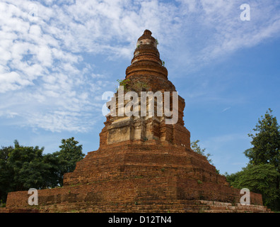 Ancient Pagoda (Chedi) at Wiang Kum Kam in Chiangmai Thailand. Stock Photo